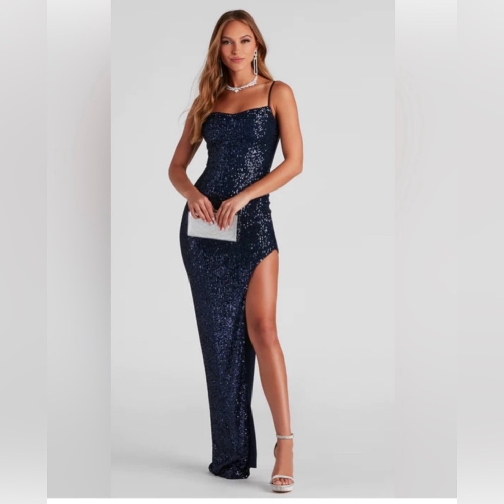 Sequin navy blue new with tags from Windsor store.